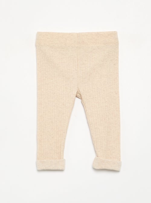Pack of 2 Ribbed Leggings - Kiabi