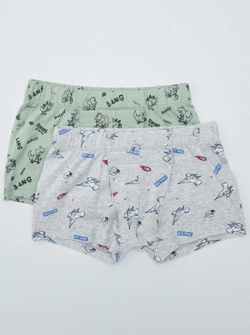 Pack of 2 rip-tab boxers - easy-to-wear collection - Kiabi