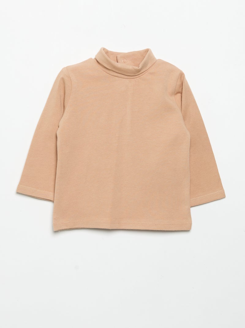 Pack of 2 Roll-Neck Tops White - Kiabi