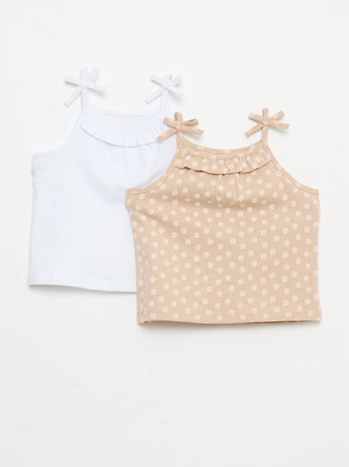 Pack of 2 Strap Tank Tops - Kiabi
