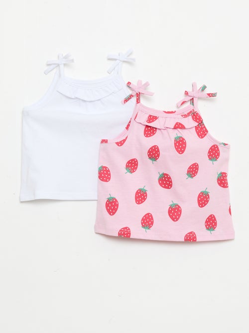 Pack of 2 Strap Tank Tops - Kiabi