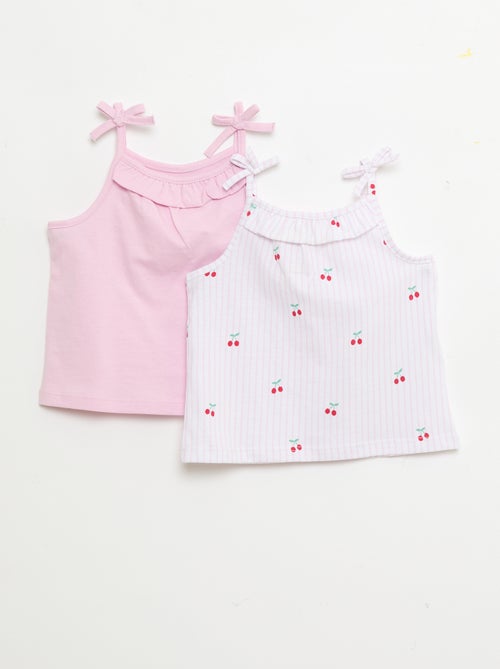 Pack of 2 Strap Tank Tops - Kiabi