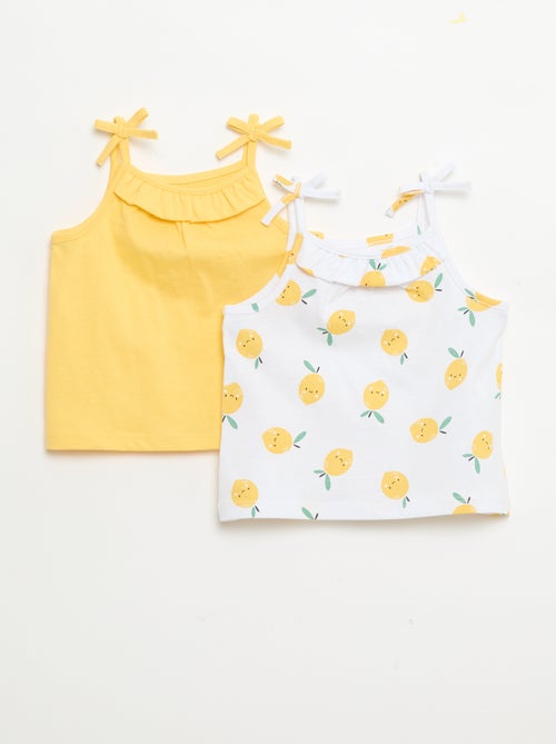 Pack of 2 Strap Tank Tops - Kiabi