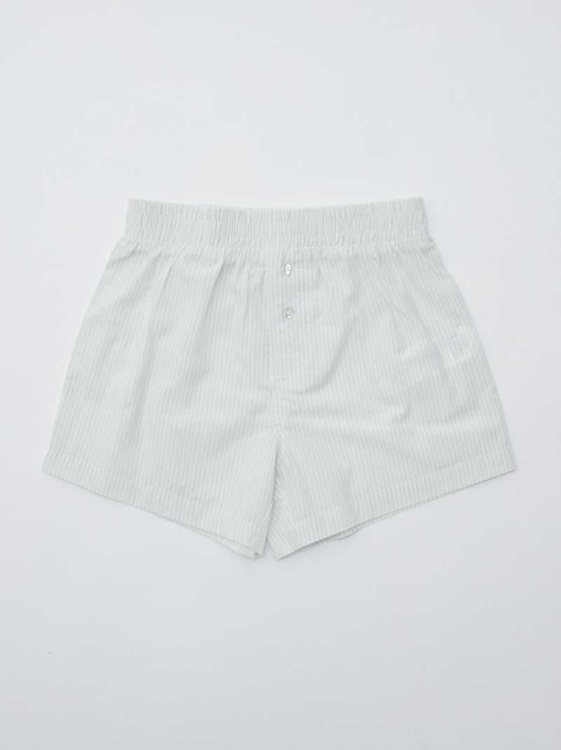Pack of 2 Striped Boxers Blue - Kiabi