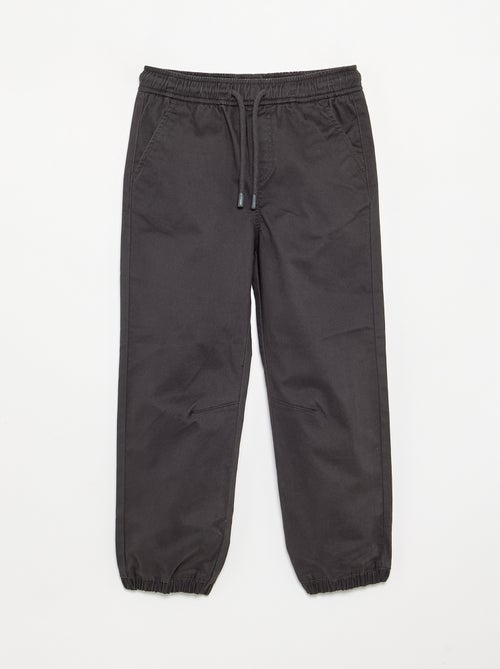 Pack of 2 Twill Jogging Bottoms - Kiabi