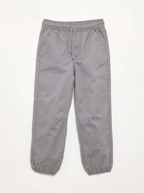 Pack of 2 Twill Jogging Bottoms - Kiabi