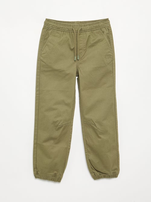 Pack of 2 Twill Jogging Bottoms - Kiabi