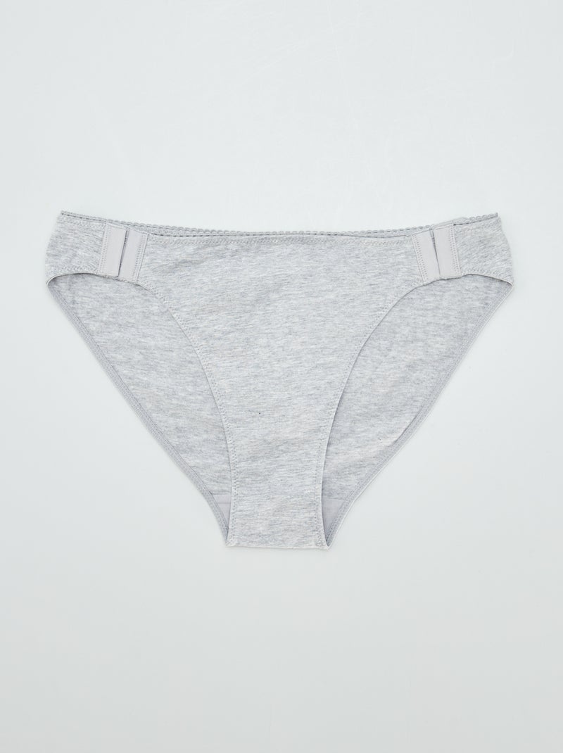 Pack of 3 briefs - easy-dressing collection GREEN - Kiabi