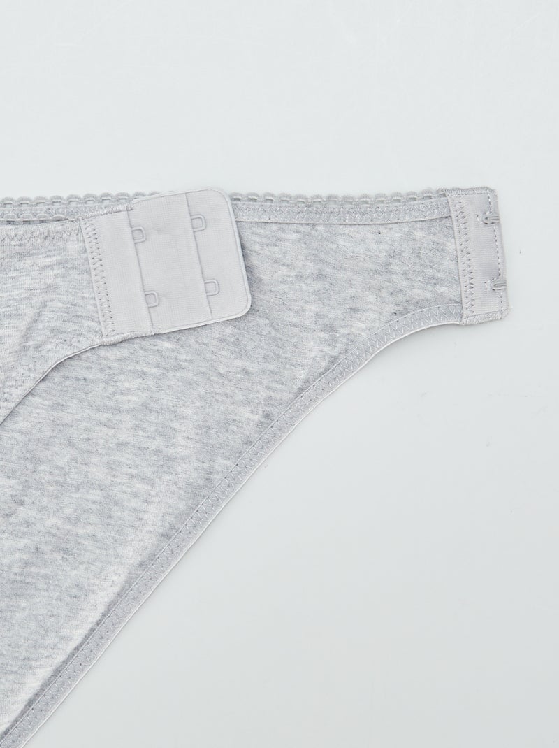 Pack of 3 briefs - easy-dressing collection GREEN - Kiabi