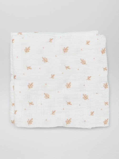 Pack of 3 cotton muslin squares - Kiabi
