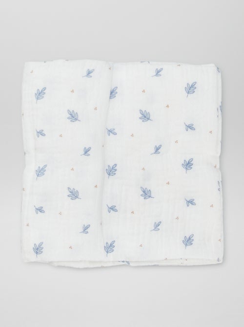 Pack of 3 cotton muslin squares - Kiabi