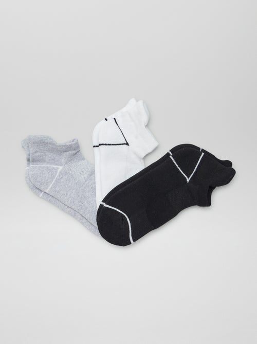 Pack of 3 Invisible Sports Socks - Kiabi