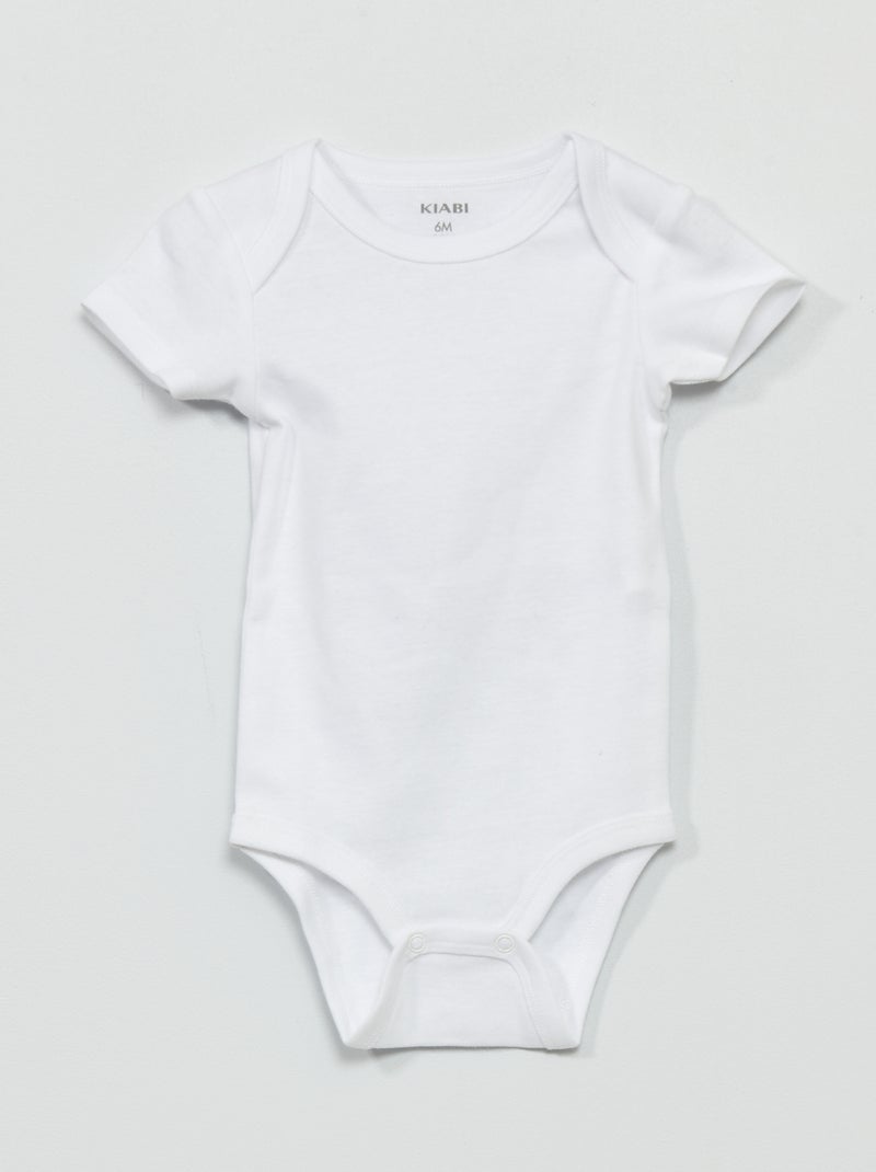 Pack of 3 Jersey Bodysuits white - Kiabi