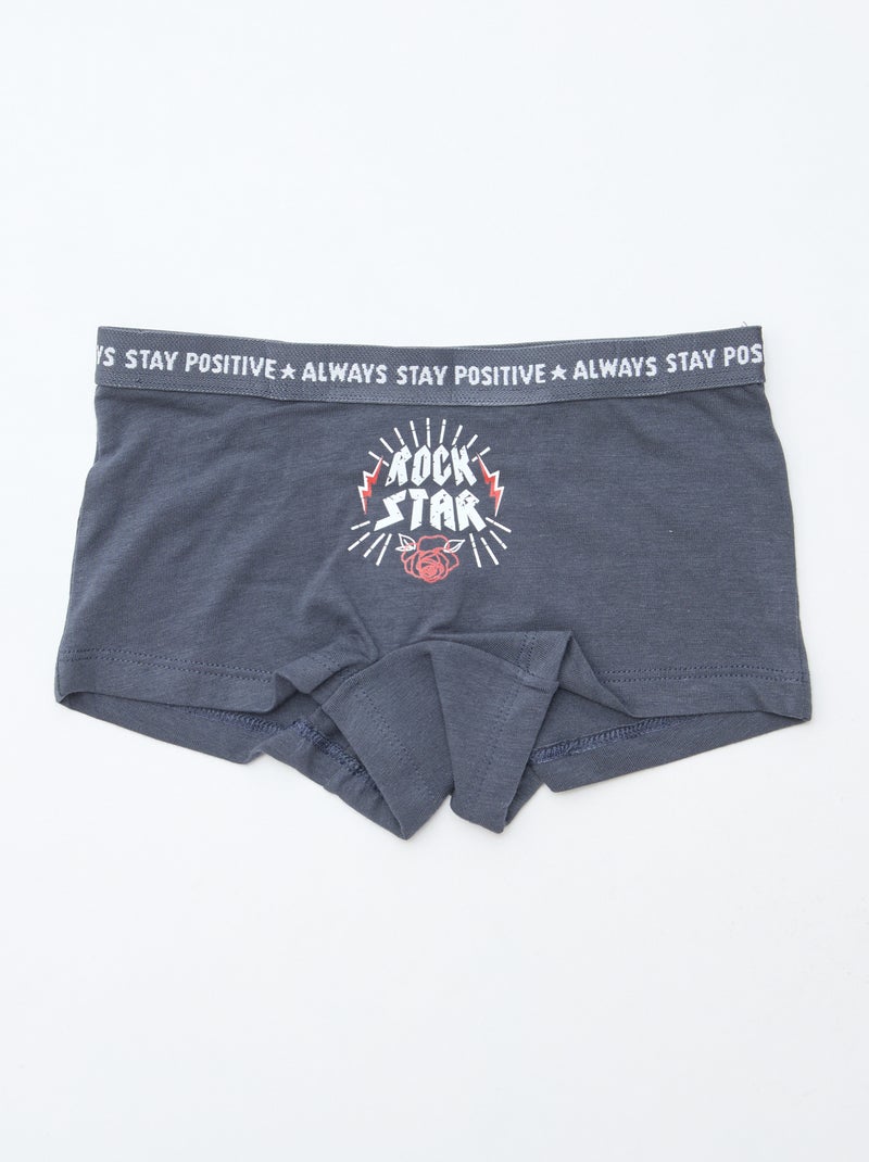 Pack of 3 Jersey Shorties Blue - Kiabi