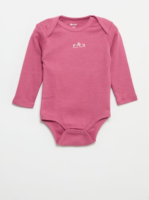Pack of 3 long-sleeved bodysuits - Kiabi