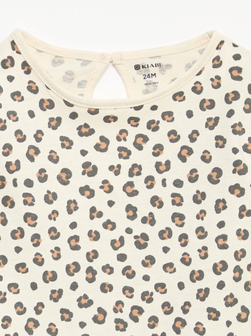 Pack of 3 Long-Sleeved T-shirts White - Kiabi