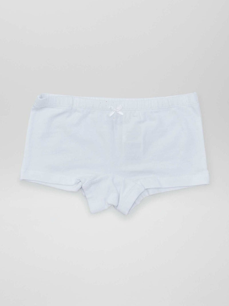 Pack of 3 pairs of boy shorts SPE_WHITE - Kiabi