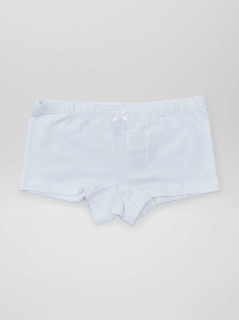 Pack of 3 pairs of boy shorts SPE_WHITE - Kiabi