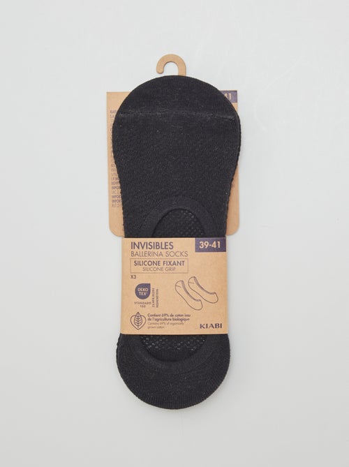 Pack of 3 pairs of invisible socks - Kiabi