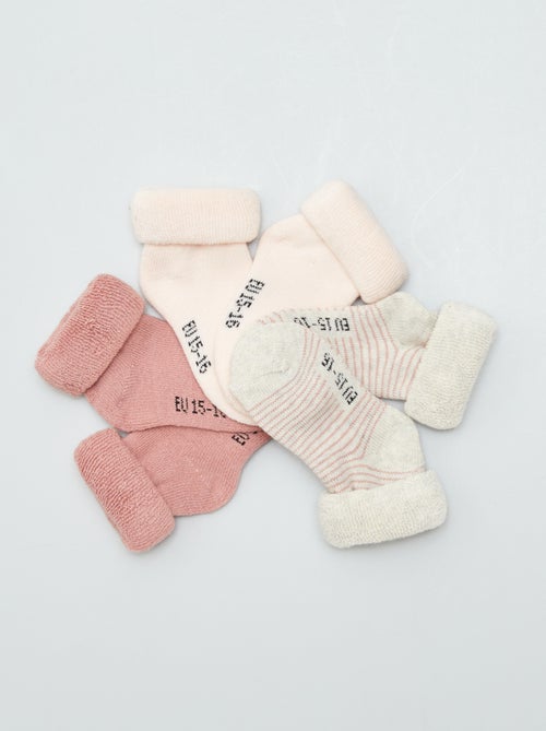Pack of 3 pairs of newborn socks - Kiabi