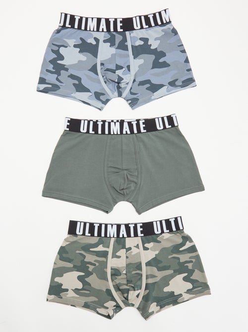 Pack of 3 patterned boxers - Kiabi
