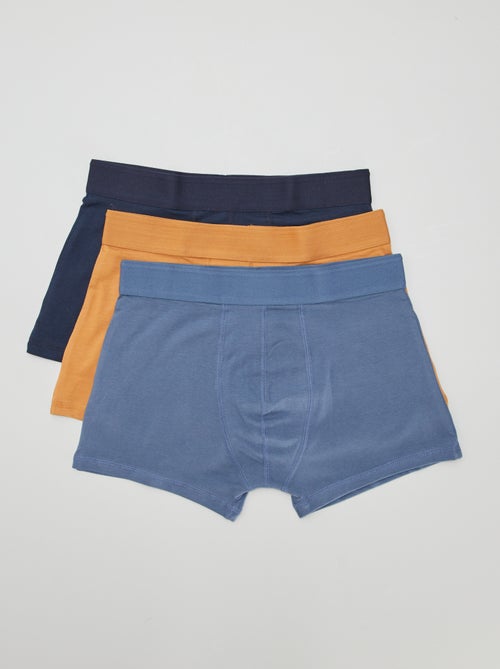 Pack of 3 plain boxers - Kiabi