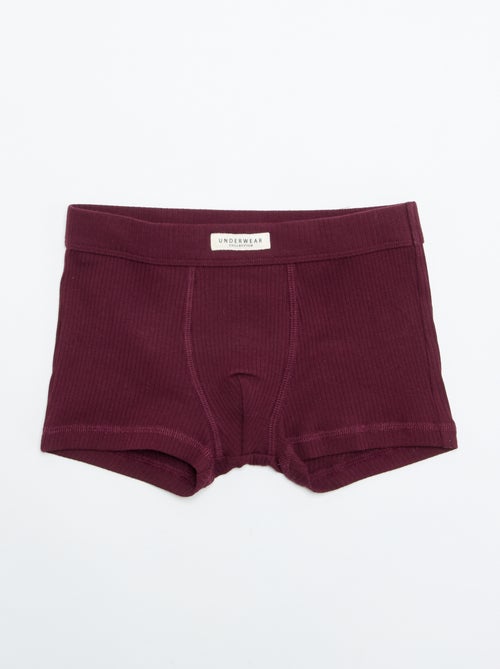 Pack of 3 Plain Boxers - Kiabi