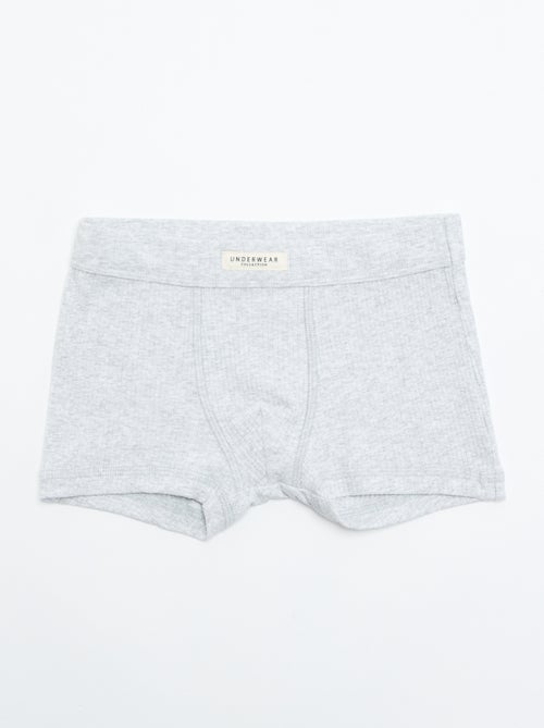 Pack of 3 Plain Boxers - Kiabi