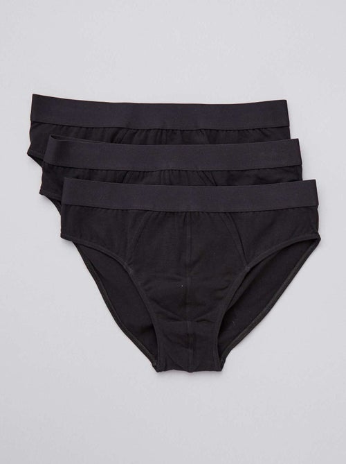 Pack of 3 plain briefs - Kiabi