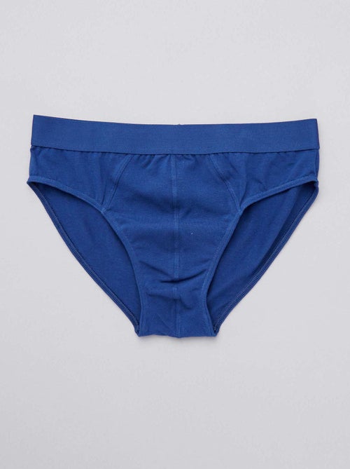 Pack of 3 plain briefs - Kiabi