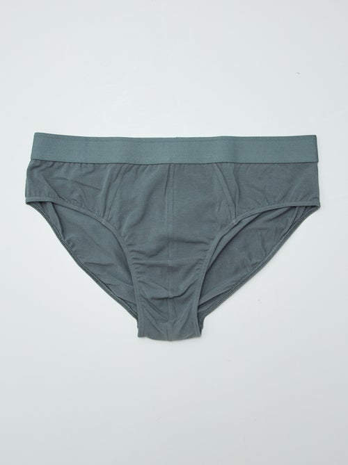 Pack of 3 Plain Briefs - Kiabi