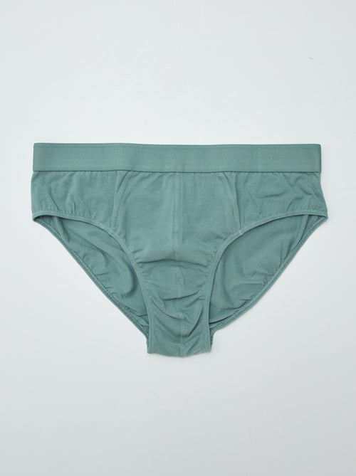 Pack of 3 Plain Briefs - Kiabi