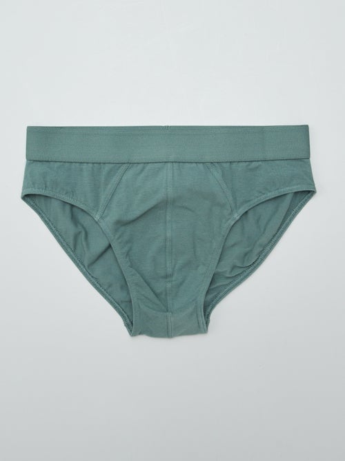 Pack of 3 plain briefs - Kiabi