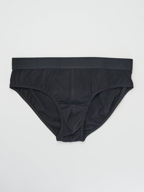Pack of 3 Plain Briefs - Kiabi