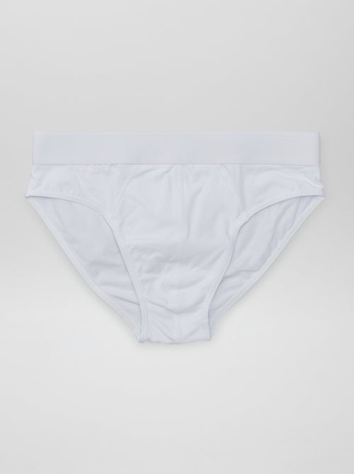 Pack of 3 plain briefs - Kiabi