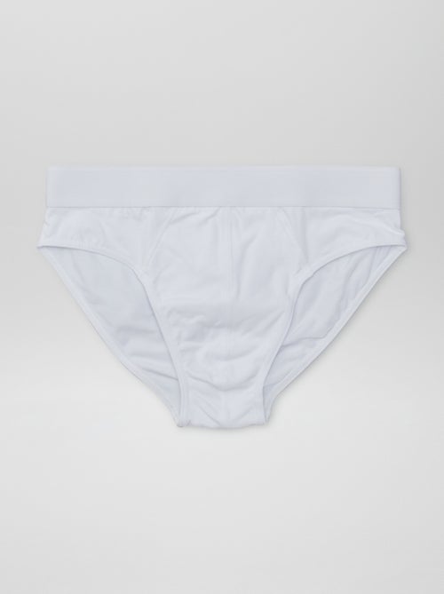 Pack of 3 plain briefs - Kiabi