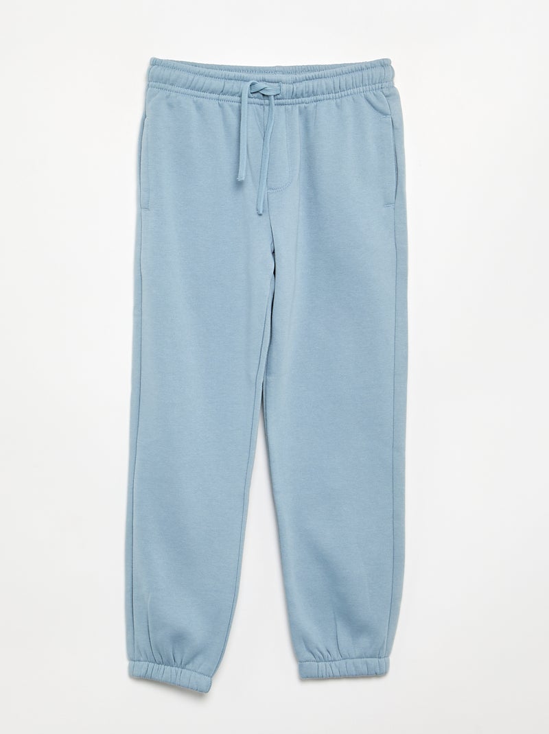 Pack of 3 Plain Jogging Bottoms Blue - Kiabi