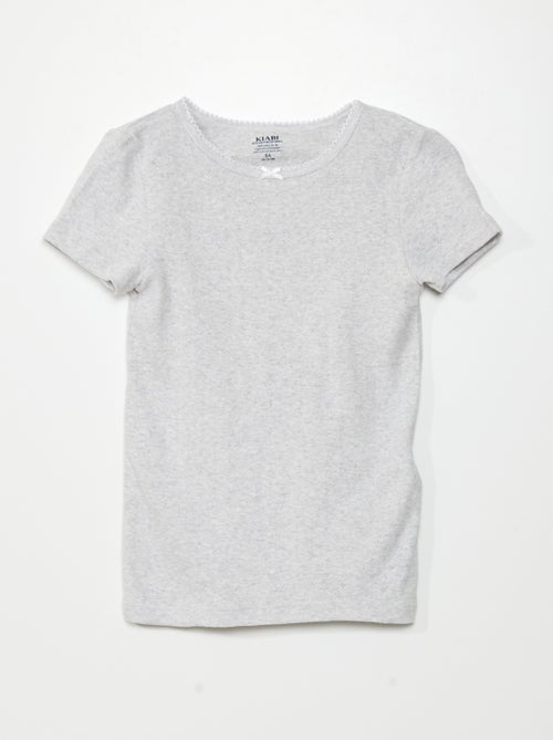 Pack of 3 Pointelle Knit T-shirts - Kiabi