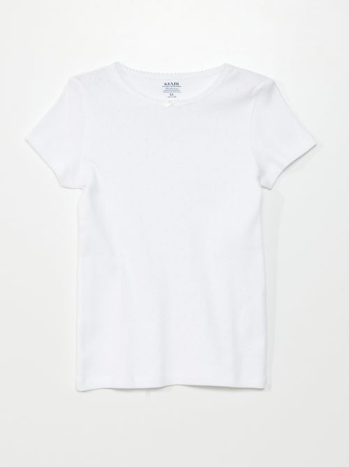 Pack of 3 Pointelle Knit T-shirts - Kiabi