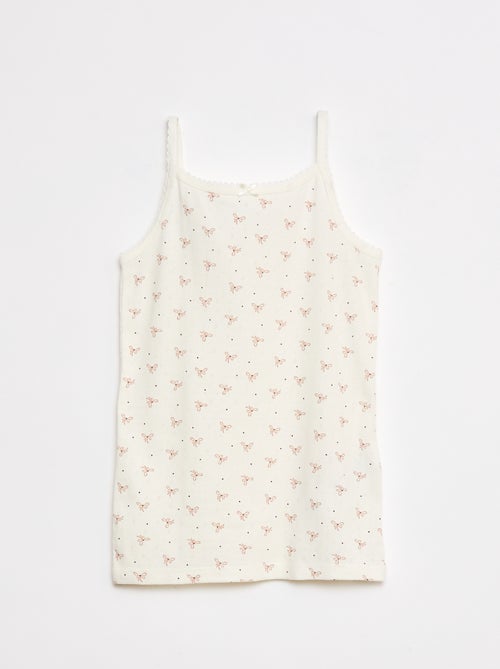 Pack of 3 Pointelle Knit Tank Tops - Kiabi