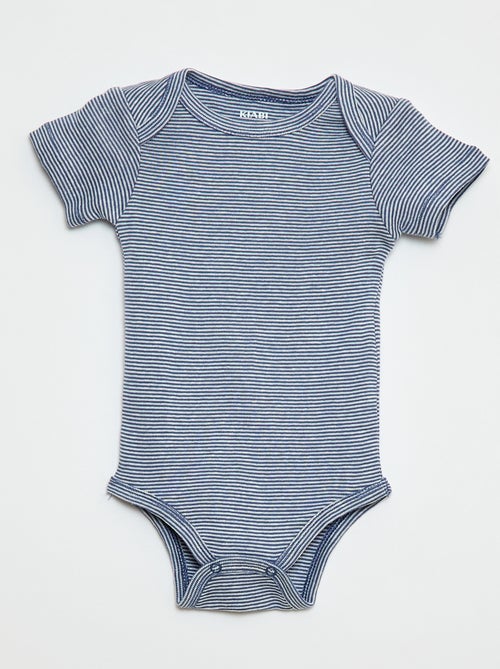 Pack of 3 Printed Cotton Bodysuits - Kiabi