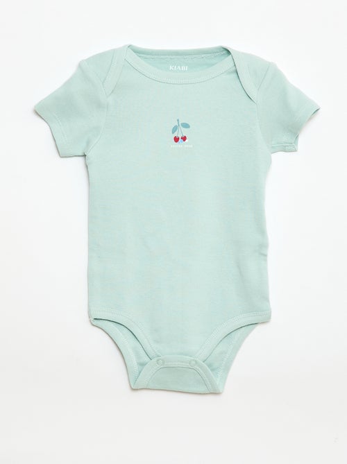Pack of 3 Printed Cotton Bodysuits - Kiabi