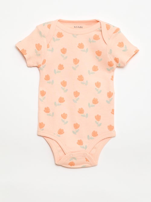 Pack of 3 Printed Cotton Bodysuits - Kiabi