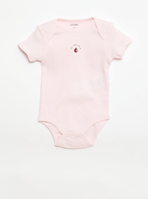 Pack of 3 Printed Cotton Bodysuits - Kiabi