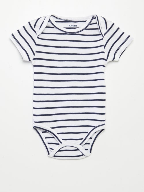 Pack of 3 Printed Cotton Bodysuits - Kiabi