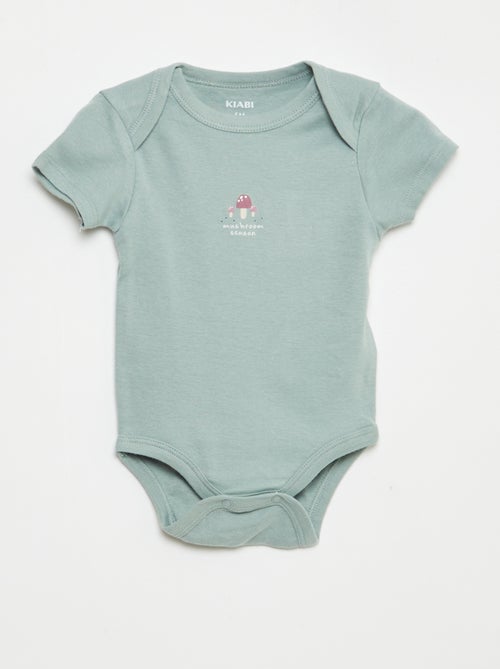 Pack of 3 Printed Cotton Bodysuits - Kiabi