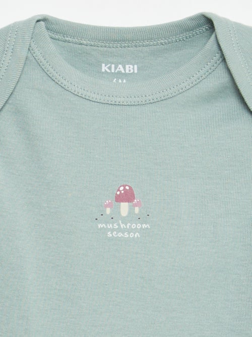 Pack of 3 Printed Cotton Bodysuits - Kiabi