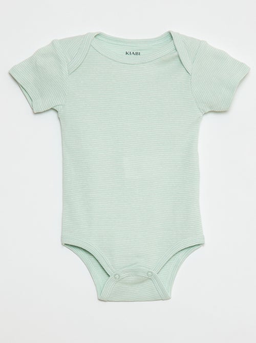 Pack of 3 Printed Cotton Bodysuits - Kiabi
