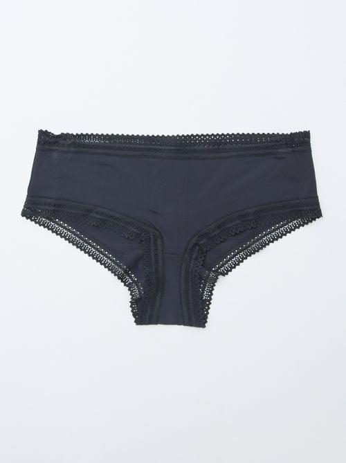 Pack of 3 Printed Microfiber Shorties - Kiabi