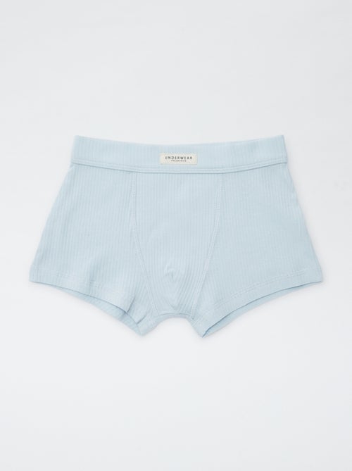 Pack of 3 Ribbed Knit Boxers - Kiabi
